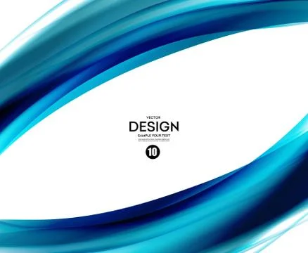 Abstract smooth wave motion illustration Stock Illustration