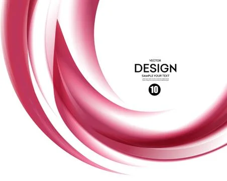 Abstract smooth wave motion illustration Illustrazione stock