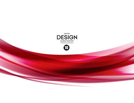 Abstract smooth wave motion illustration Illustrazione stock