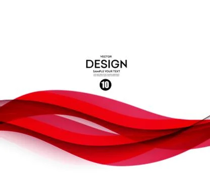 Abstract smooth wave motion illustration Illustrazione stock