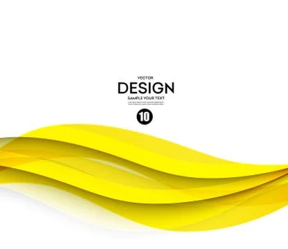 Abstract smooth wave motion illustration Stock Illustration