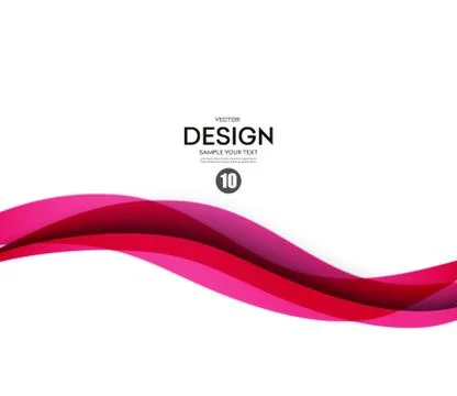 Abstract smooth wave motion illustration Stock Illustration