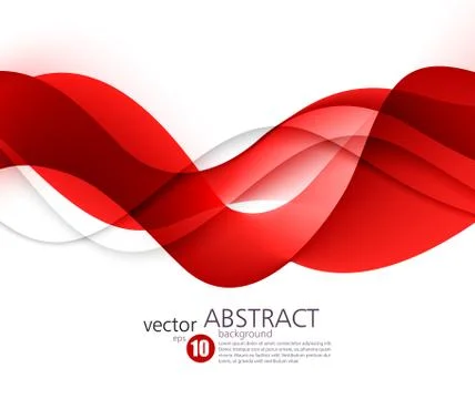 Abstract smooth wave motion illustration Illustrazione stock