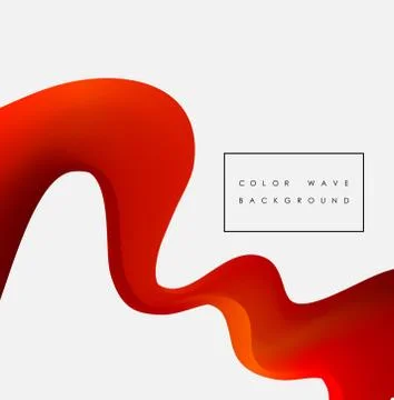 Abstract smooth wave motion illustration Stock Illustration