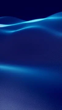 Abstract smooth wave pattern background in shades of blue Stock Photos