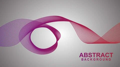 Abstract smooth waves on background. Dynamic sound waves. Design elements. .. Stock Illustration