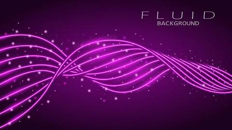 Abstract smooth waves on background. Dynamic sound waves. Design elements. .. 库存插图