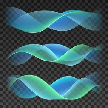 Abstract smooth waves on checkered background. Vector design elements Illustrazione stock