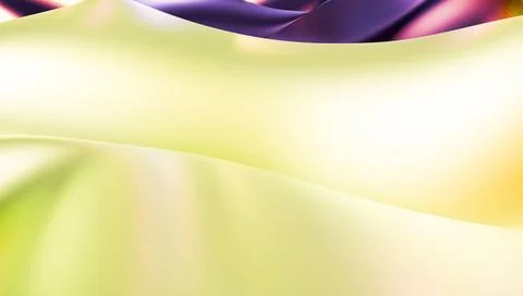 Abstract smooth waves of gradient colors ranging from violet to greenish-y... Stock Photos