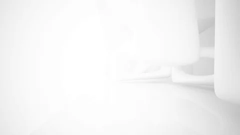 Abstract smooth white interior of the future. Architectural background. Video stock 82152871