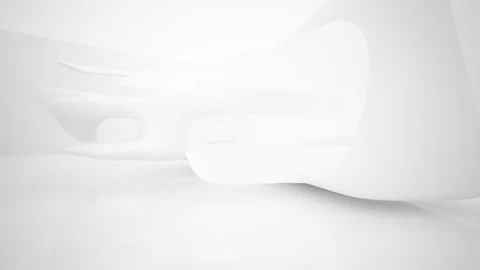 Abstract smooth white interior of the future. 動画素材 82641236