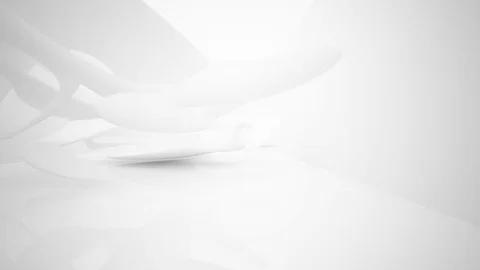 Abstract smooth white interior of the future. Stock Footage 82641242