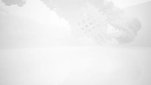 Abstract smooth white interior of the future. Night view from the backlight. Stock Footage 83066939