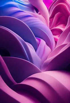 Abstract smoothing pink waves pattern Illustrazione stock