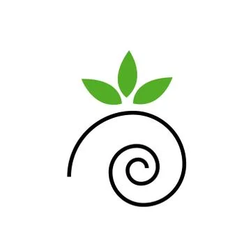 Abstract snail Stock Illustration