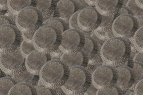 Abstract Snake Skin Plaque Seamless Pattern, 3D Illustration 库存插图