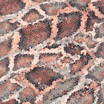 Abstract snake skin seamless pattern. Vector graphics Stock Illustration