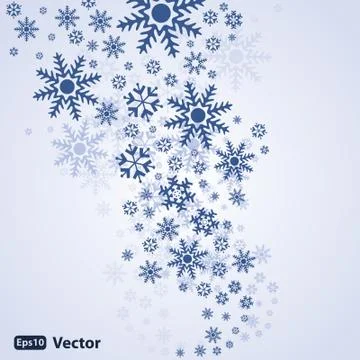 Abstract Snow Background Vector Stock Illustration
