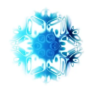 Abstract snow flake Stock Photos
