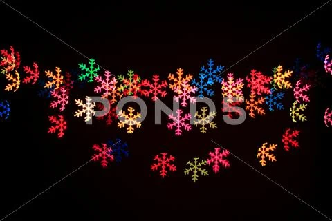 Abstract snow flakes Stock Photos