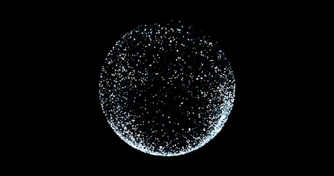 Abstract Snow Globe Blue Stock Footage 108203491