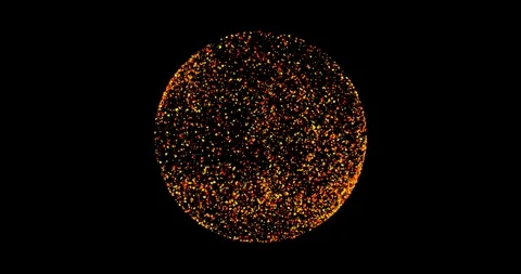 Abstract Snow Globe Orange Stock Footage 108203520