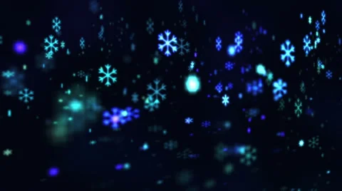 Abstract snowfall background Stock Footage 32716280