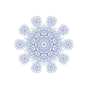Abstract snowflake Abstract shape in the form of snowflake Copyright: xZoo... Foto stock