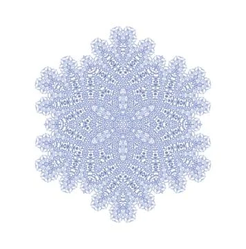 Abstract snowflake Abstract shape in the form of snowflake Copyright: xZoo... Foto stock