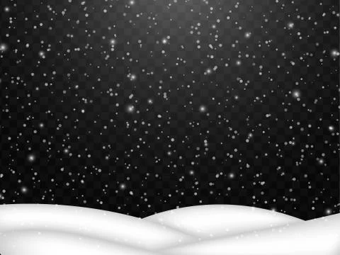 Abstract snowflake background. Fall of snow with snowdrift Illustrazione stock