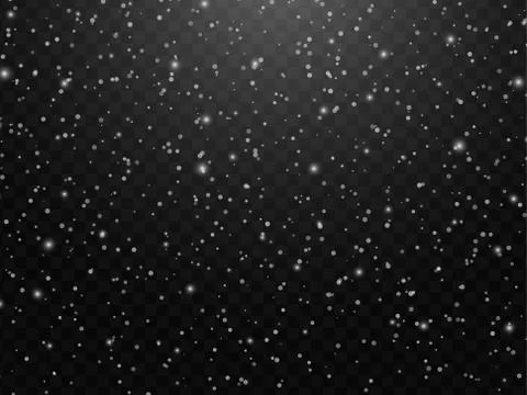 Abstract snowflake background. Fall of snow with snowdrift Stock Illustration