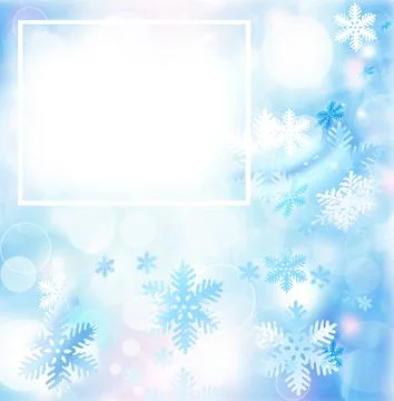 Abstract snowflake background Stock Illustration