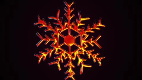Abstract snowflake Iridescent イラスト素材