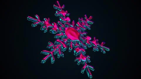 Abstract snowflake Iridescent イラスト素材
