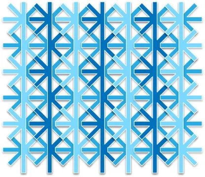 Abstract snowflake pattern Stock Illustration