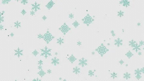 Abstract snowflakes. 3D illustration, computer-generated Stock Footage 165388424