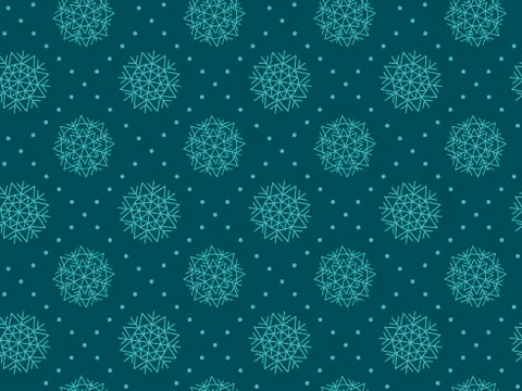 Abstract snowflakes plaid seamless pattern. Christmas festive textile vector  스톡 일러스트