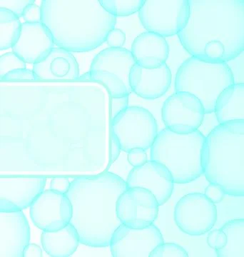 Abstract soap ball with bubble Illustrazione stock