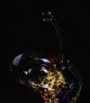 Abstract Soap Bubble Light Streaks Stock Photos