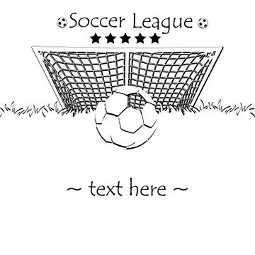 Abstract soccer background Stock Illustration