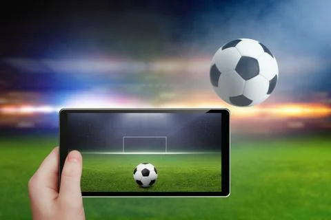 Abstract soccer background Stock Photos