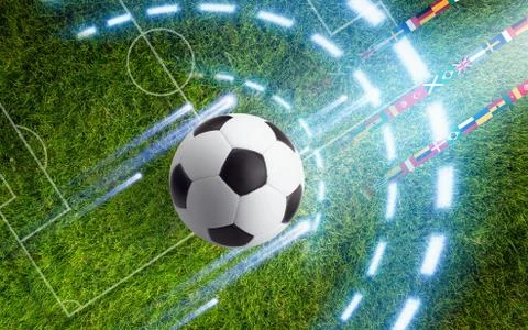 Abstract soccer background Fotos Stock
