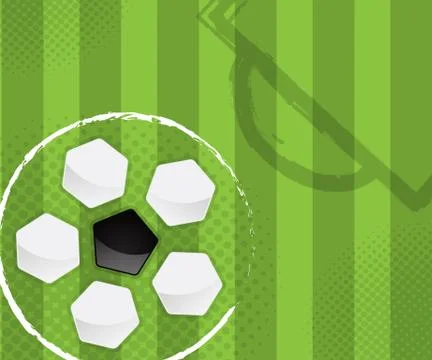 Abstract soccer background vector illustration Stock Illustration