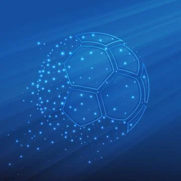 Abstract soccer ball Stock Illustration
