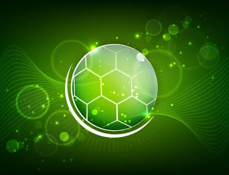 Abstract soccer design Stock Illustration