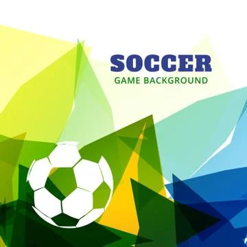 Abstract soccer game design Stock Illustration