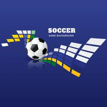 Abstract soccer game Stock Illustration
