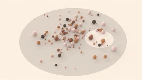 Abstract Society concept, rolling balls. black, asian and hispanic neighborhood Stock Footage 149012707
