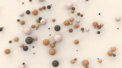 Abstract Society concept, rolling balls. black, asian and hispanic neighborhood Stock Footage 149012733