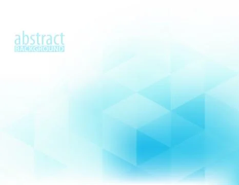 Abstract soft background with blue triangles on a white. Vector Stock Illustration